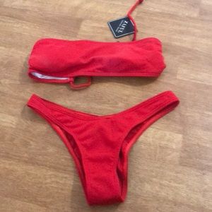 2 for $15--NWT Red Zaful bikini